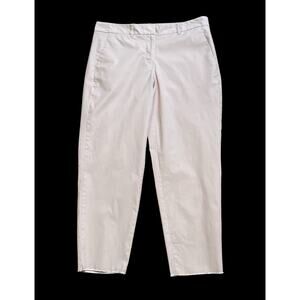 Talbots Pink Raw Hem Cropped Capri Pants Size 2